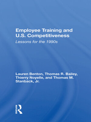 cover image of Employee Training and U.s. Competitiveness